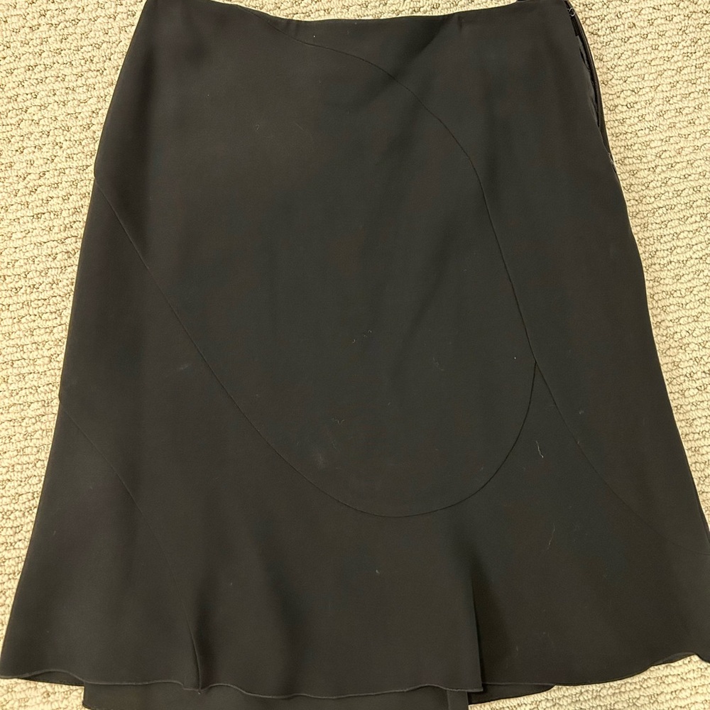Max Mara wool blend black skirt